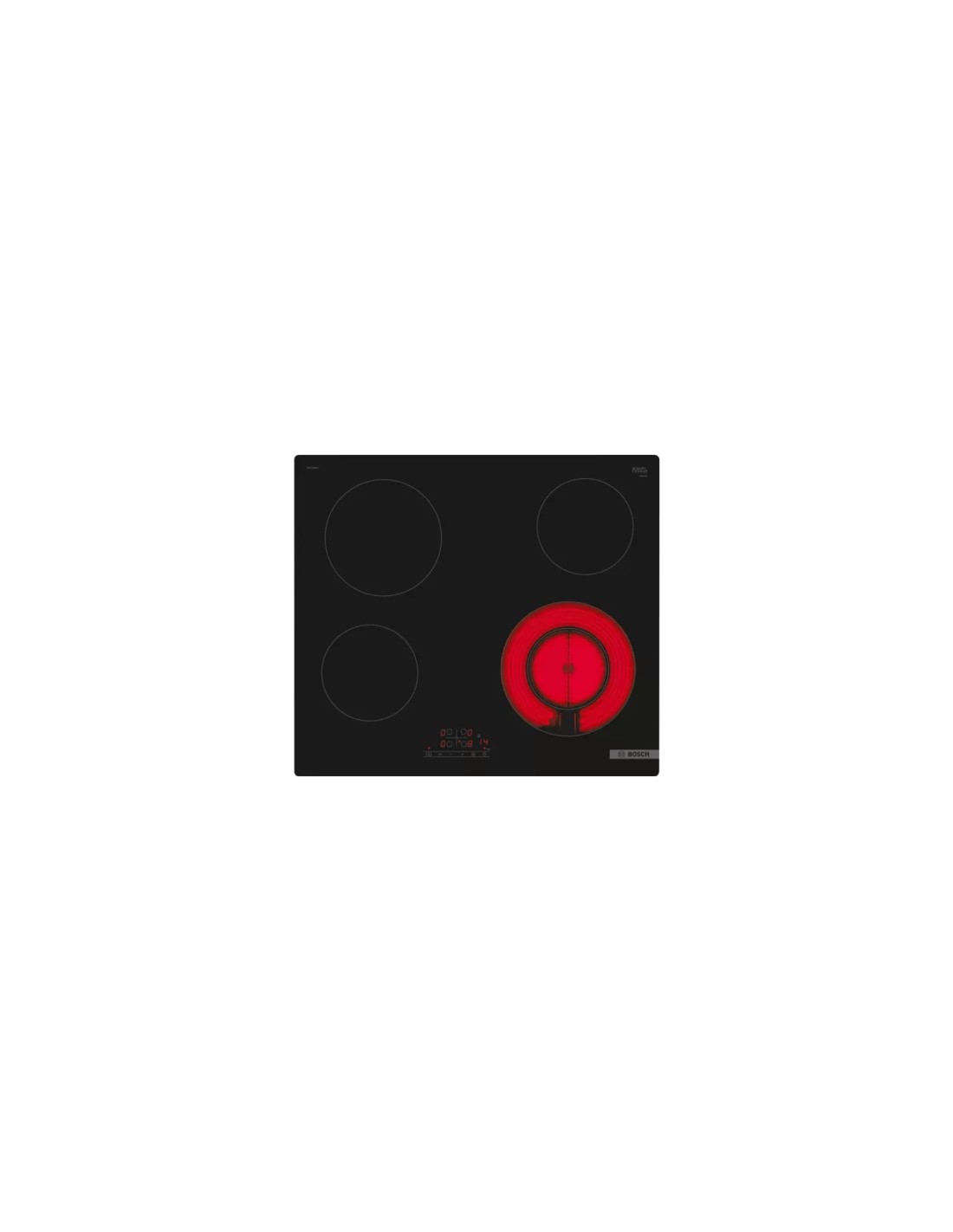 Bosch Serie 4 PKF611BB8E hobs Negro Integrado 59.2 cm Cerámico 4 zona(s)