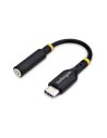 StarTech.com Adaptador de Audio USB-C a 3,5mm TRRS Minijack - Adaptador de Audio USB Tipo C para Auriculares con Micrófono - DAC