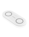 AISENS Cargador Inalambrico USB-C 15W 2 en 1 Para Movil Auriculares, Blanco
