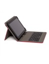 Nilox Funda teclado USB universal 10.4P poliester, Rojo