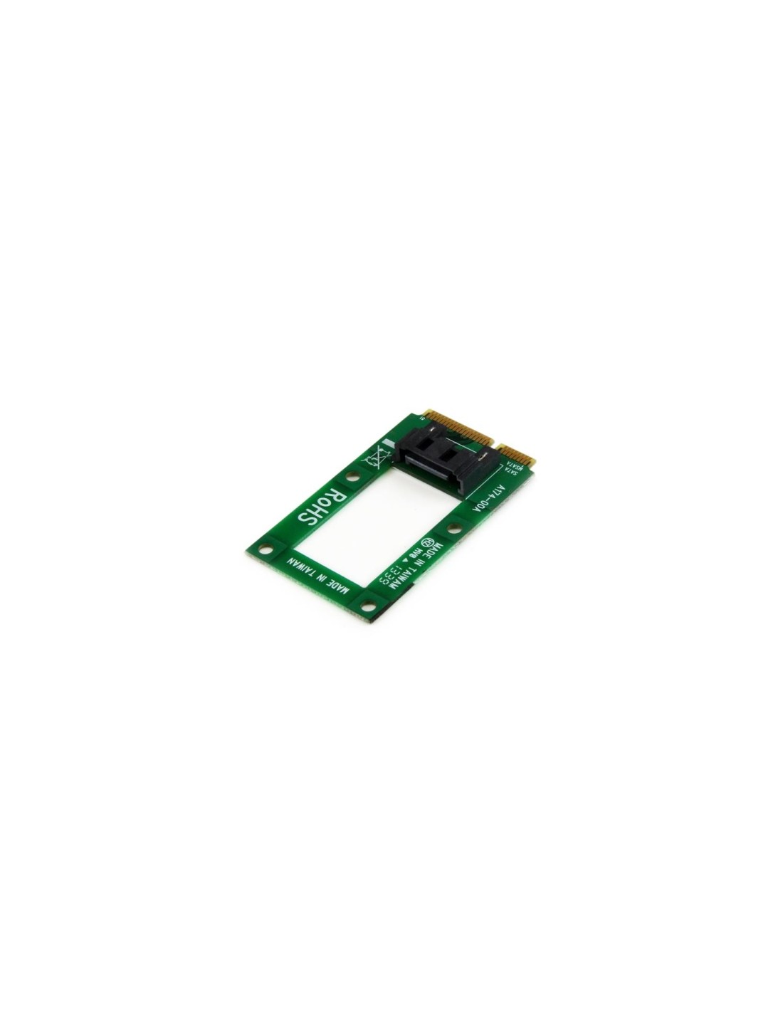 StarTech.com MSAT2SAT3 Adaptador mSATA a SATA para Disco Duro o SSD - Tarjeta Conversora Mini SATA a SATA
