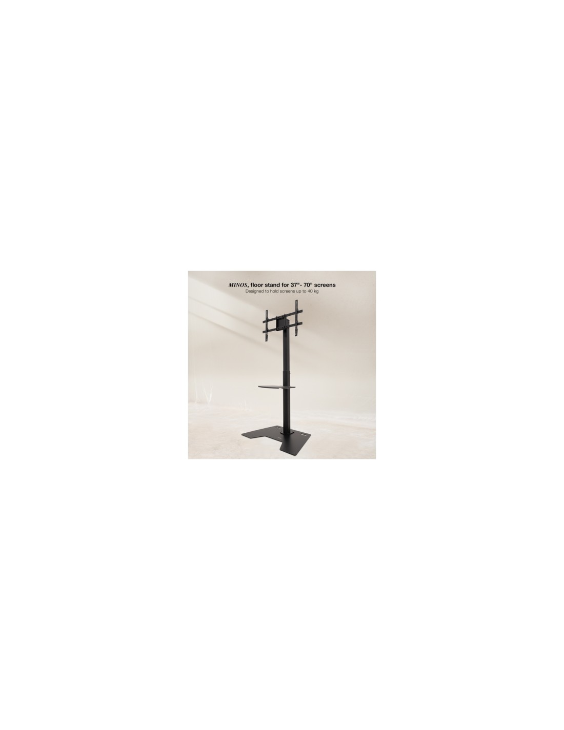 TooQ Soporte Elevador Multiusos para Monitor/Portátil, Negro