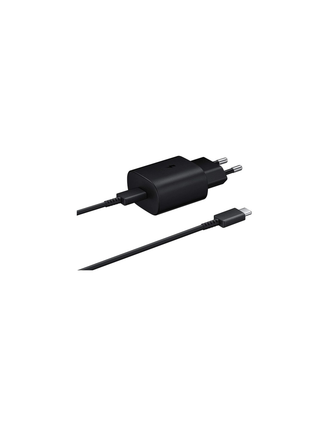 SAMSUNG CARGADOR 25W CON CABLE USB-C NEGRO EP-TA800XBEGWW