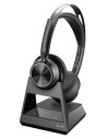 POLY Auricular estéreo VFOCUS2 con USB-A y Bluetooth