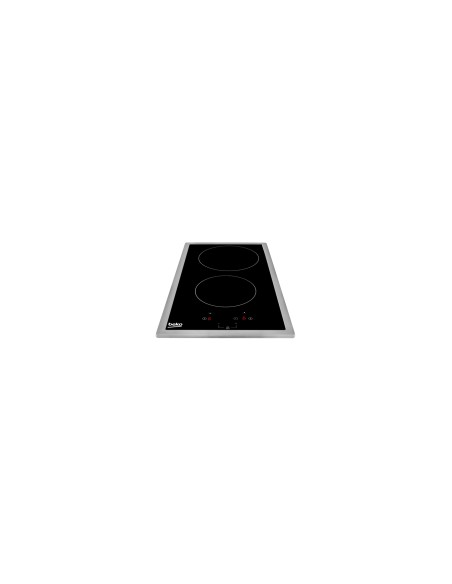 Beko HDMC32400TX hobs Acero inoxidable Integrado 30 cm Cerámico 2 zona(s)