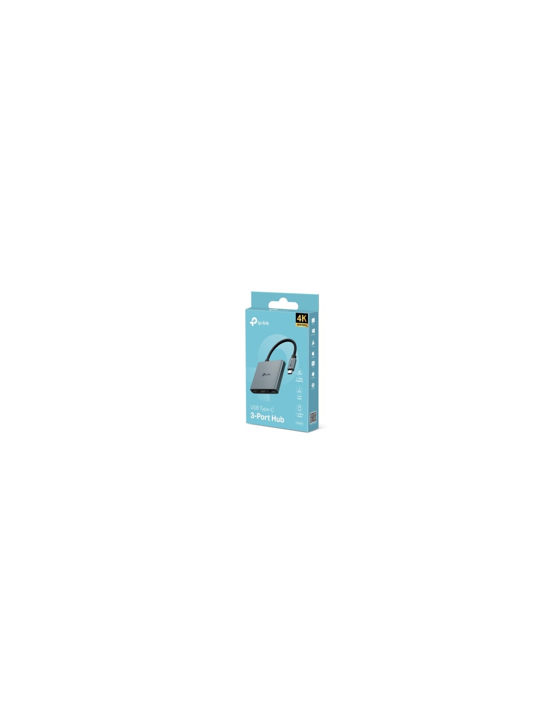 TP-Link UH3020C hub de interfaz USB Tipo C 5000 Mbit/s Gris