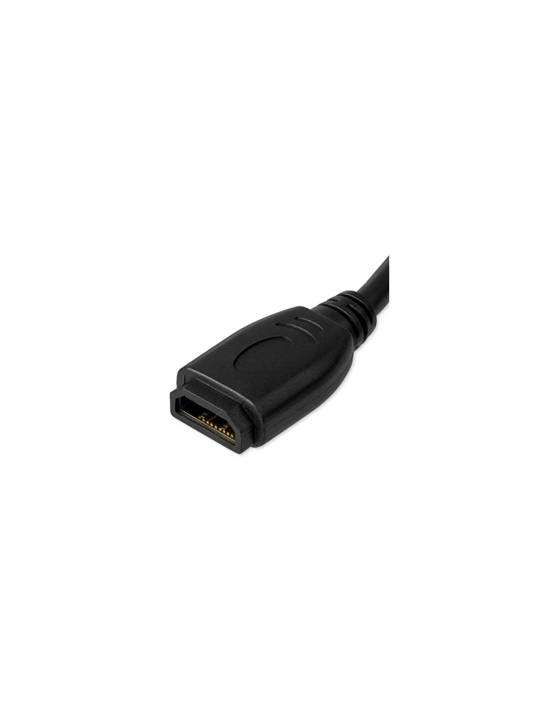 StarTech.com Cable de 15cm de Extensión Alargador HDMI 2.0 de Alta Velocidad - Extensor de Puertos - 4K de 60Hz - Negro