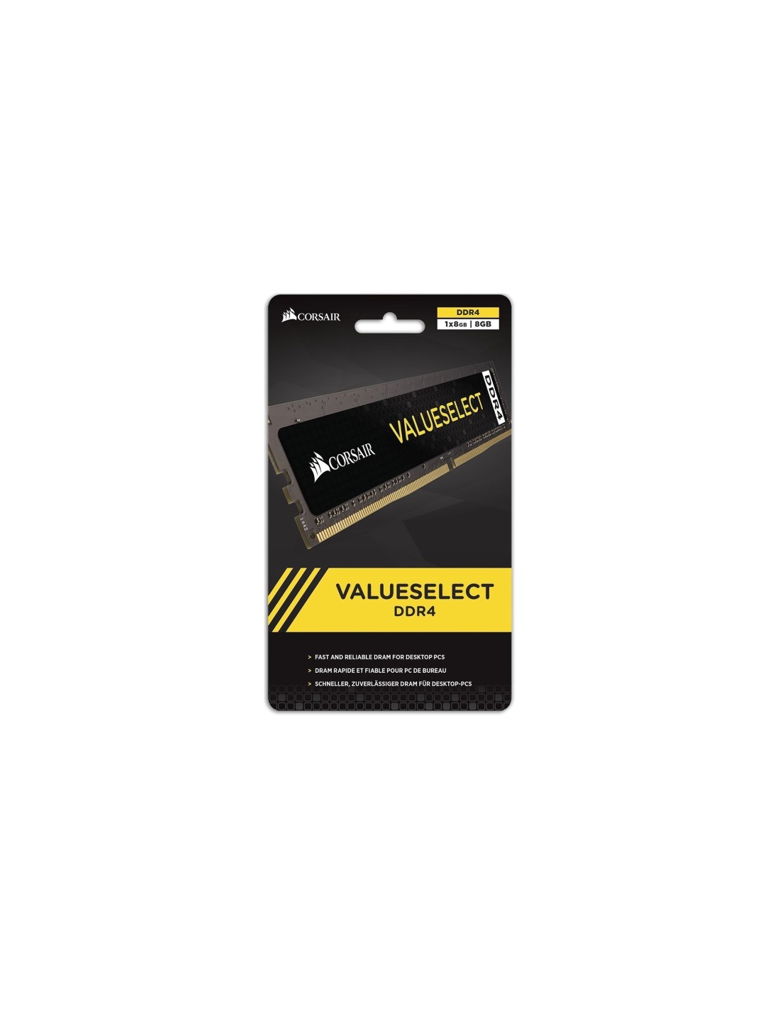 MEMORIA CORSAIR VALUE SELECT DDR4 2400MHZ 8GB CMV8GX4M1A2400C16
