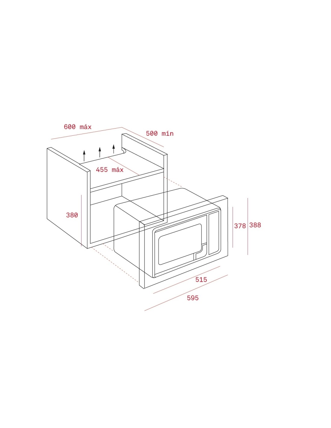 Teka MWE 255 FI Microondas integrado 25L 900 W Acero inoxidable