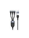 Conceptronic ETTA05B15 cable USB USB 2.0 1,5 m USB C USB C/Micro-USB B/Lightning Negro
