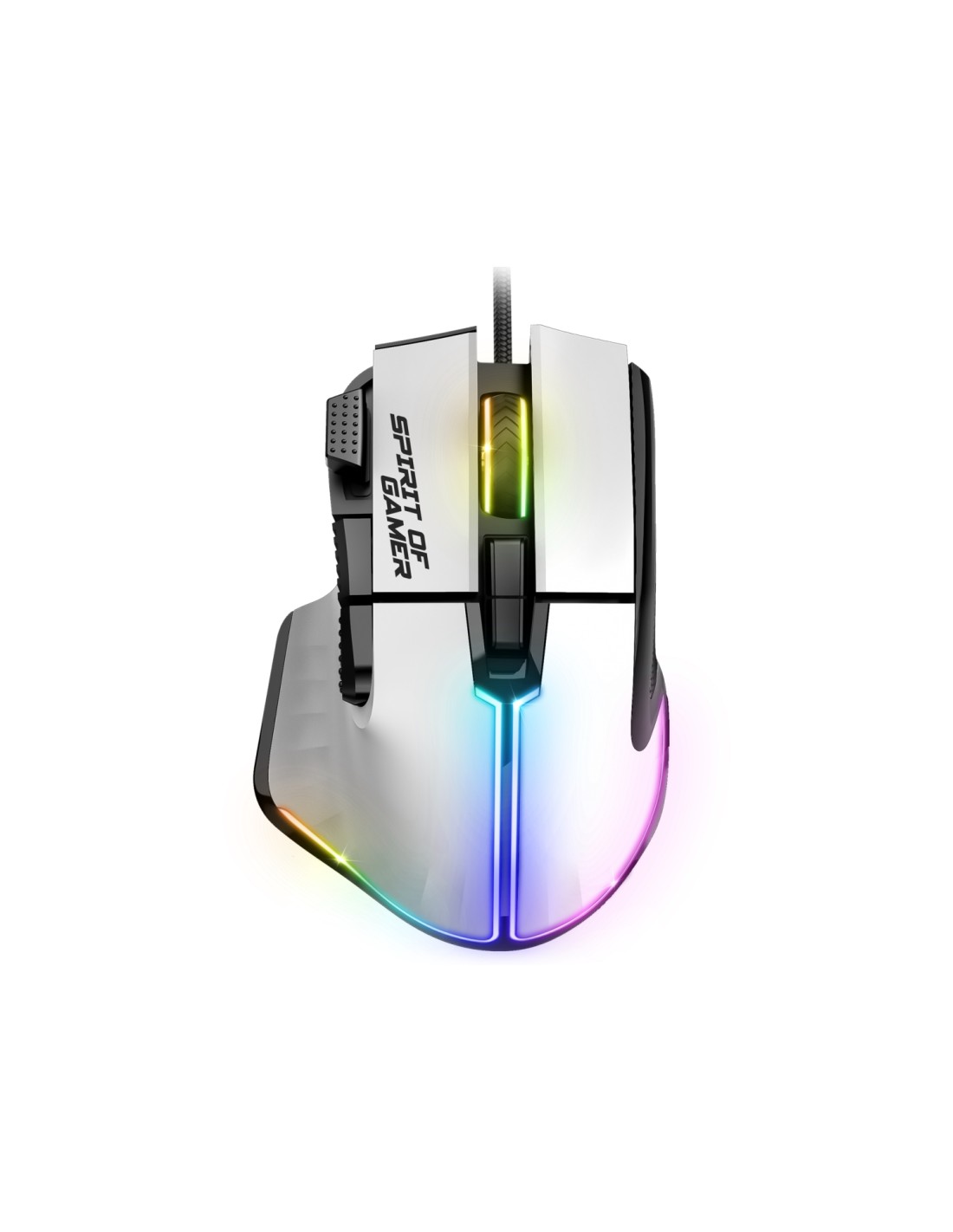 Spirit of Gamer PRO-M5 ARTIC ratón mano derecha USB tipo A Óptico 12800 DPI