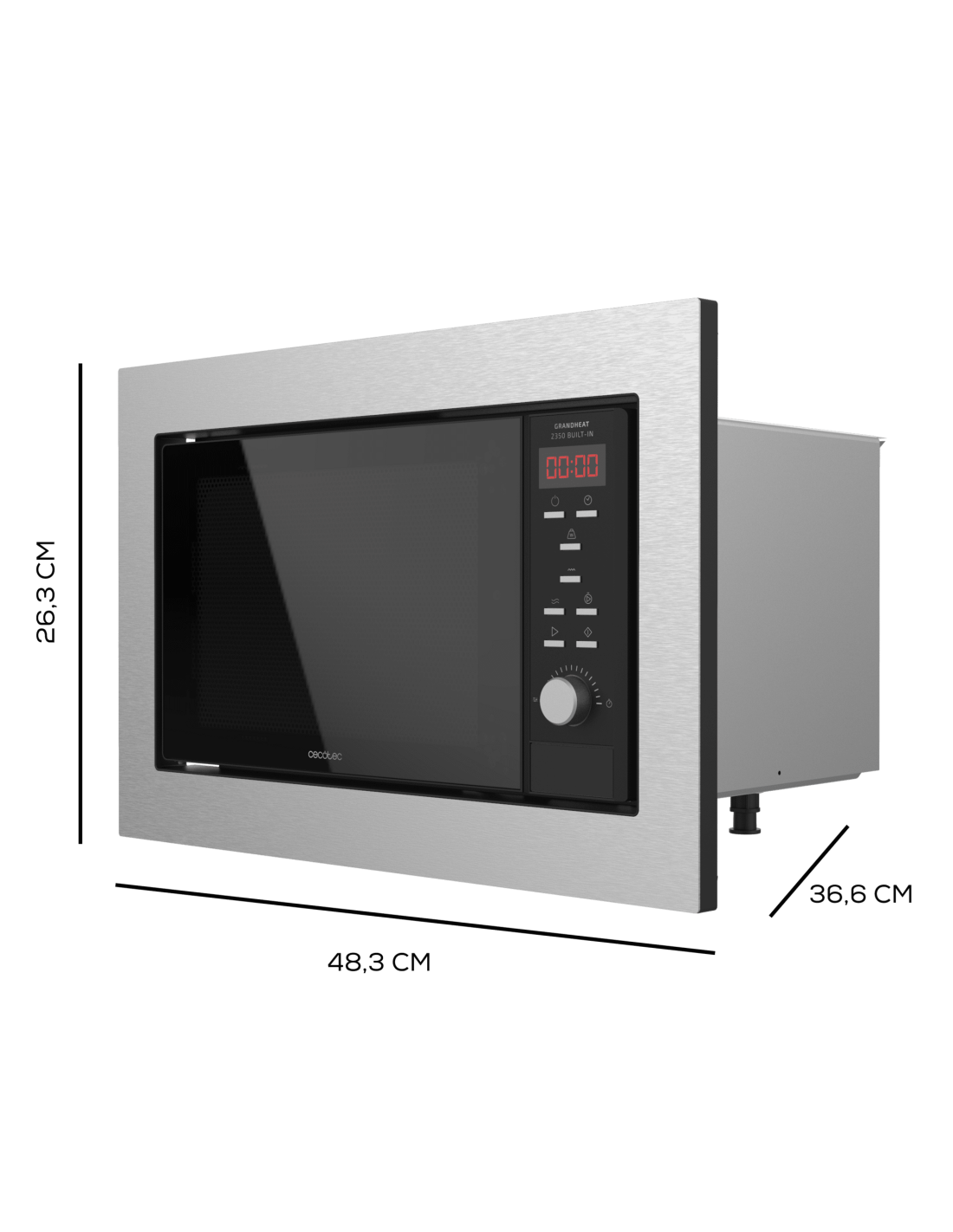 Microondas encastrable GrandHeat 2350 Built-In Steel Black