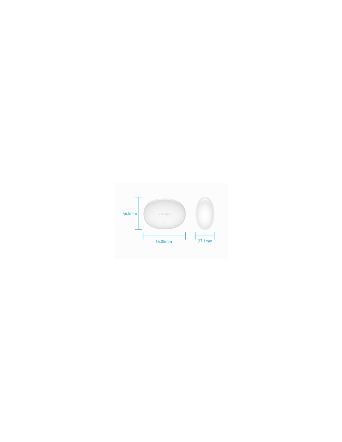 Vention Auriculares Bluetooth NBFV0 con estuche de carga/ Autonomía 7h/ Violetas