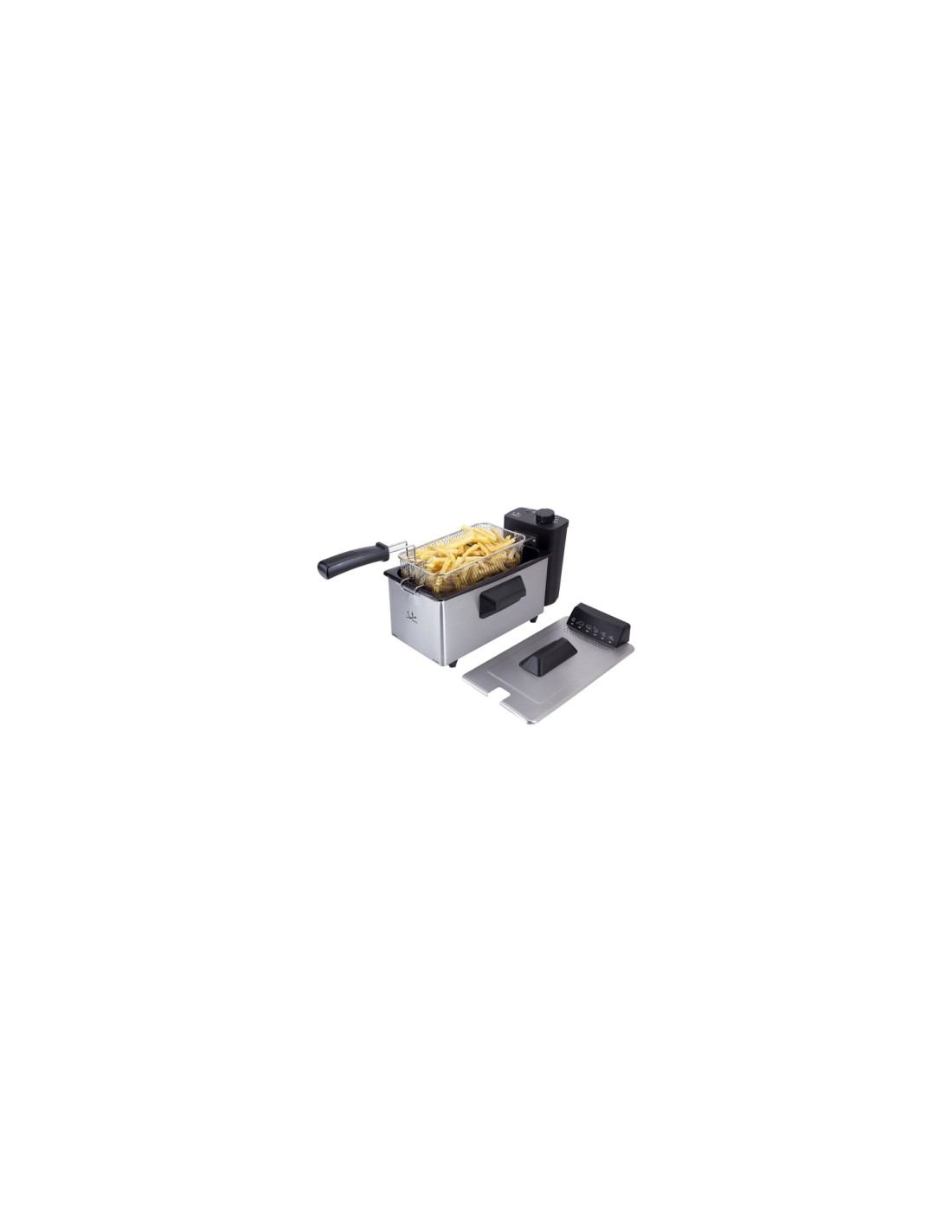 JATA FR678 Sencillo 3,2 L Independiente 2000 W Freidora Acero inoxidable