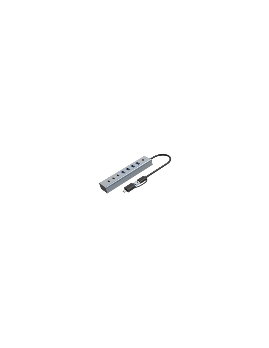 Conceptronic HUBBIES20GP hub de interfaz USB 3.2 Gen 1 (3.1 Gen 1) Type-C 5000 Mbit/s Gris