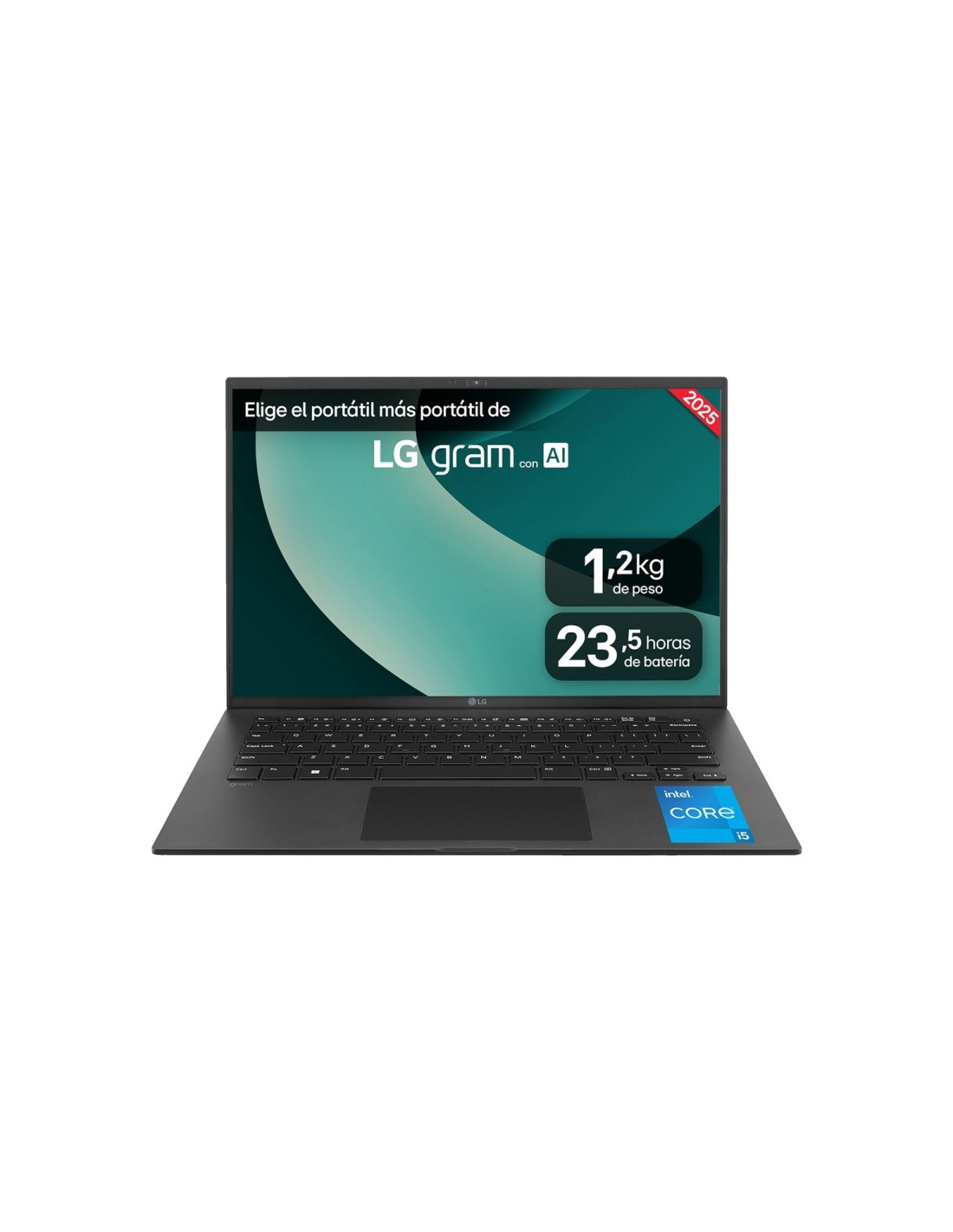 LG 16ZD90RU-G.AX55B ordenador portatil Intel® Core? i5 i5-1334U Portátil 40,6 cm (16") WQXGA 16 GB LPDDR4x-SDRAM 512 GB SSD Wi-F