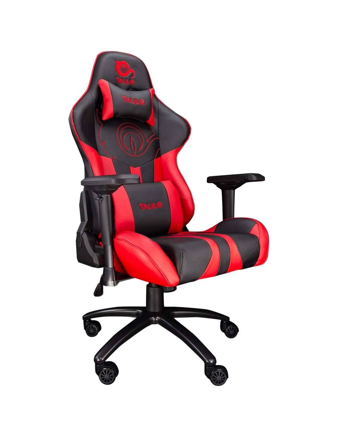 TALIUS Silla Viper Gaming Black/Red, 4D, Butterfly, Base Metal, Ruedas 60mm Nylon, Gas Clase 4