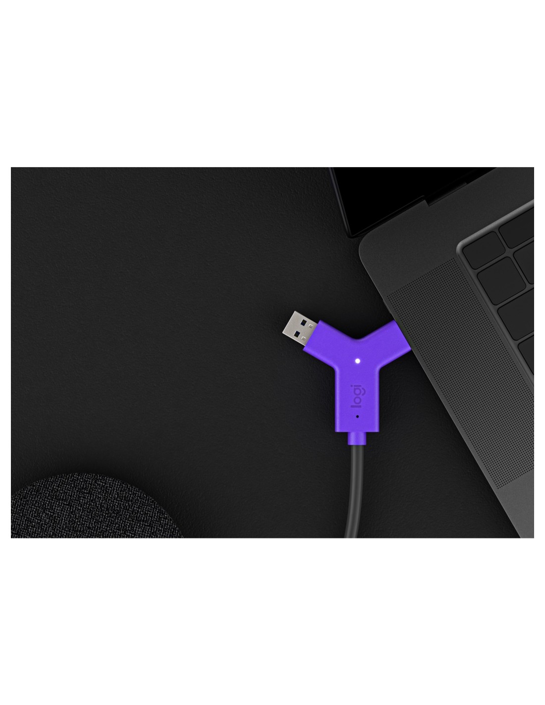 Logitech switch transmisor y receptor de señales AV negro violeta