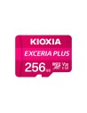 Kioxia Exceria Plus Memoria microsdxc 256gb UHS-I class 3 U3 rosa blanco