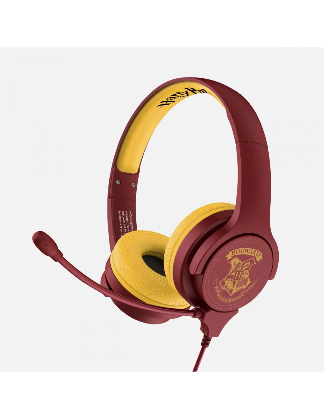 OTL Technologies Harry Potter Hogwarts Crest Auriculares Alámbrico Diadema Juego Borgoña, Amarillo