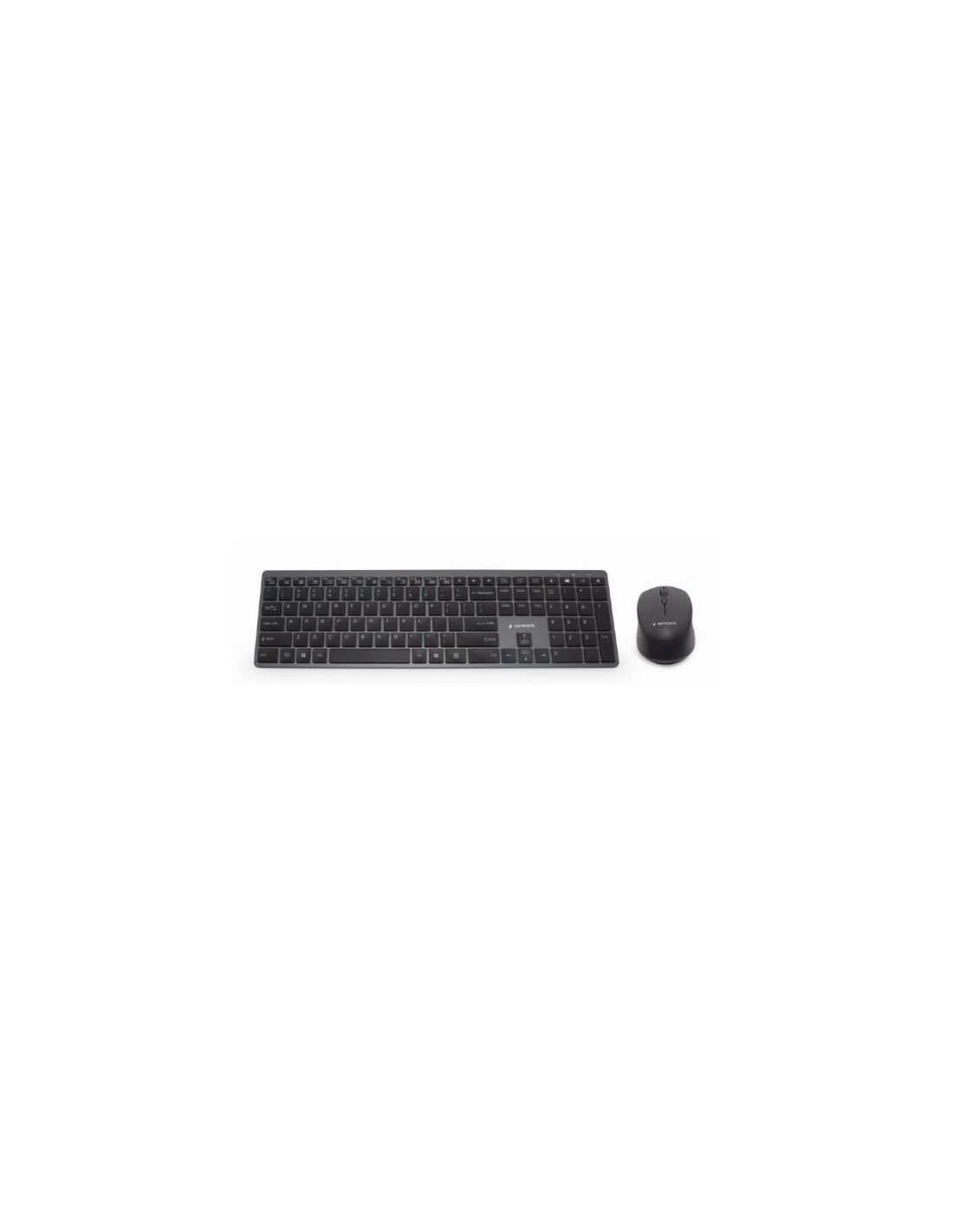 Gembird KBS-ECLIPSE-M500-ES teclado Ratón incluido USB + Bluetooth QWERTY Inglés Negro