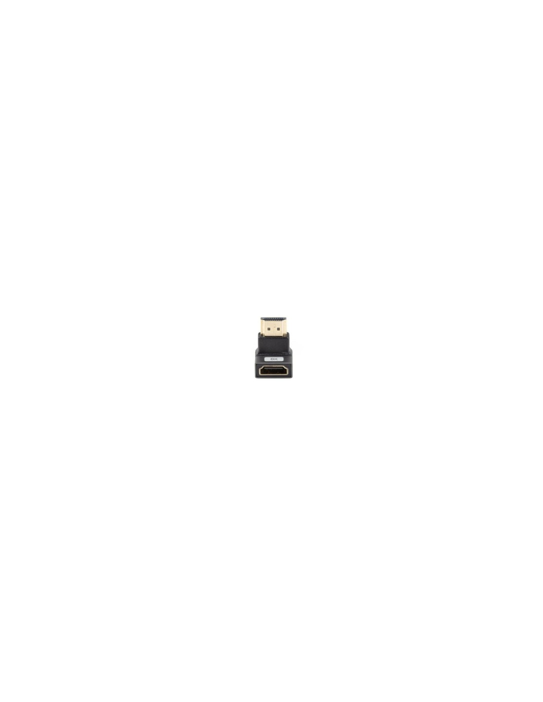 Lanberg AD-HDMI-07 adaptador de cable de vídeo HDMI tipo A (Estándar) Negro, Plata