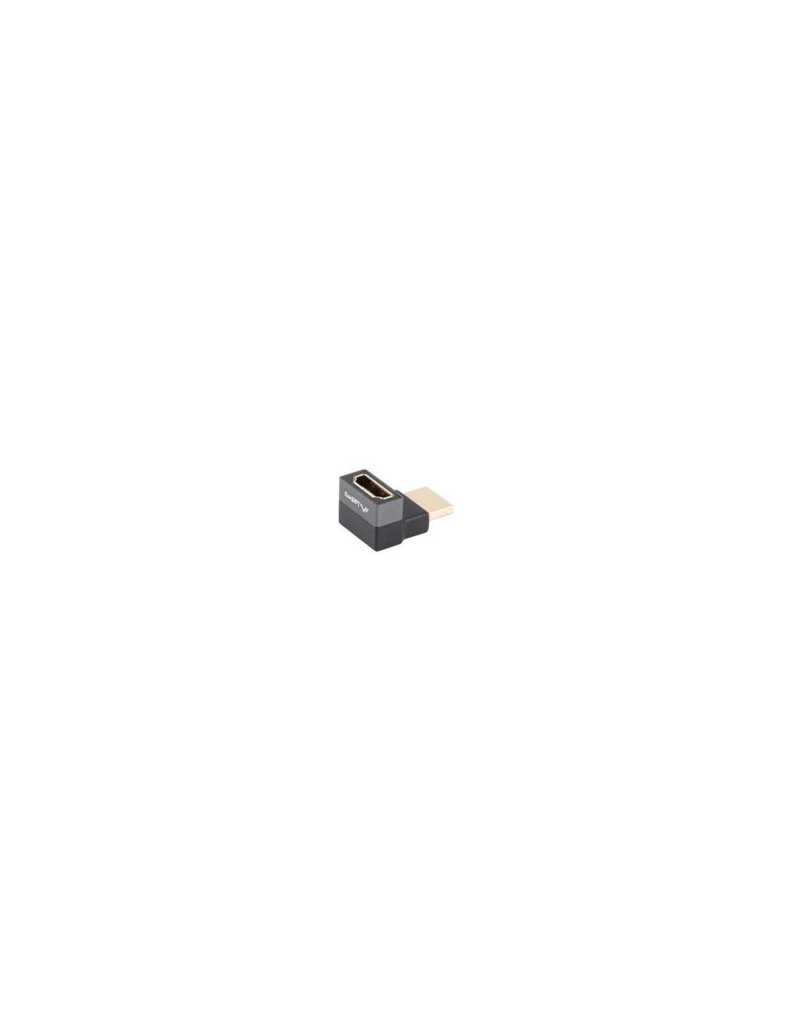 Lanberg AD-HDMI-08 adaptador de cable de vídeo HDMI tipo A (Estándar) Negro, Plata