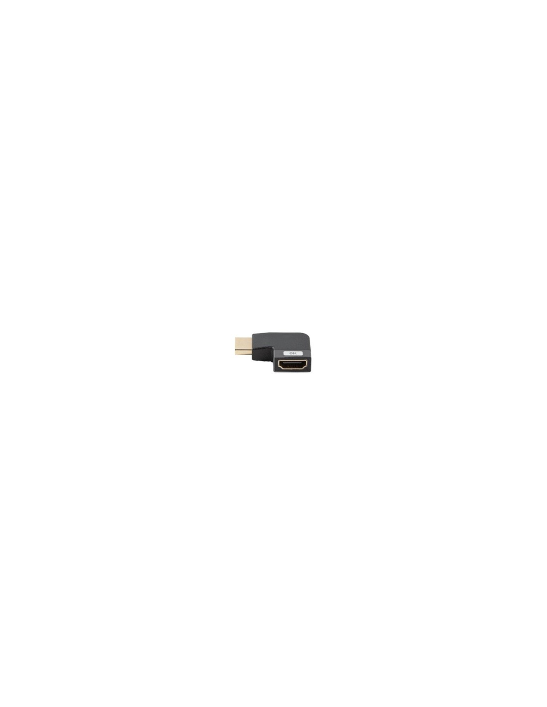Lanberg AD-HDMI-09 adaptador de cable de vídeo HDMI tipo A (Estándar) Negro, Plata