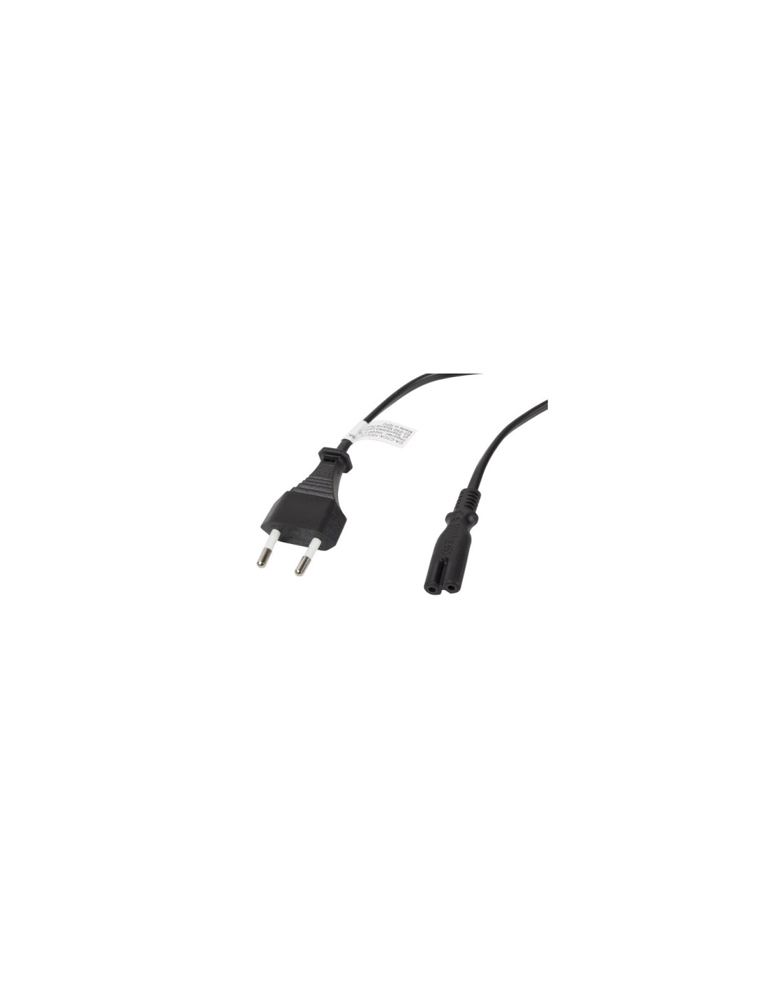 Lanberg CA-C7CA-10CC-0030-BK cable de transmisión Negro 3 m C7 acoplador CEE7/16