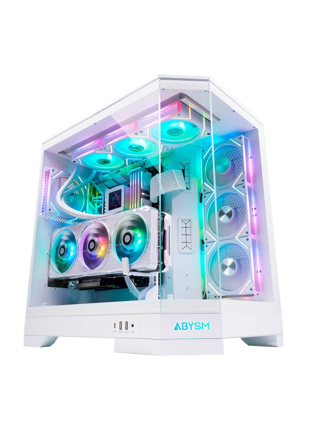ABYSM Gaming Caja E-ATX Danube Sava H600 White