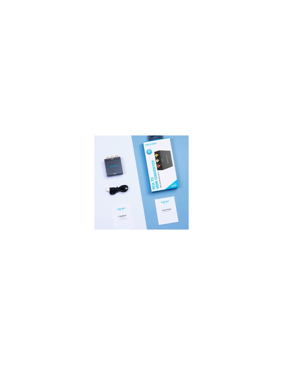 Vention Convertidor HDMI a RCA AEEB0/ HDMI Hembra - RCA Hembra - MiniUSB Hembra