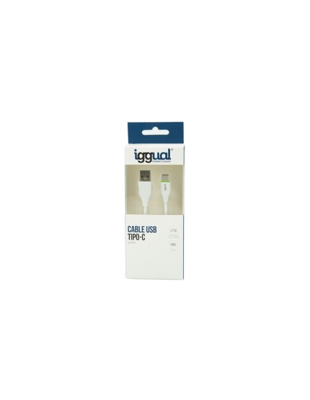 iggual Cable USB A/USB C 1 m Blanco