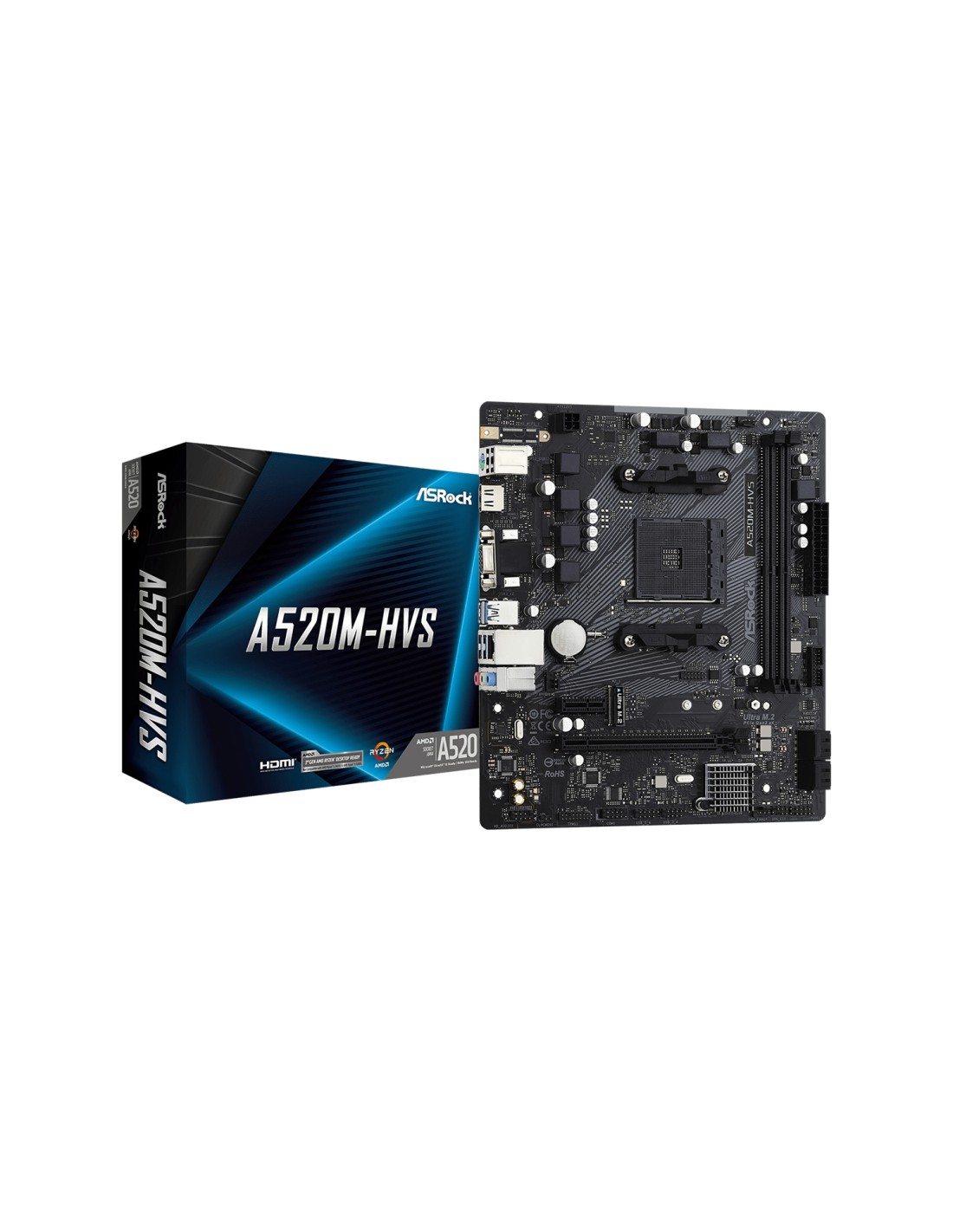 Asrock a520m m-atx Placa base am4 90-MXBE60-A0UAYZ