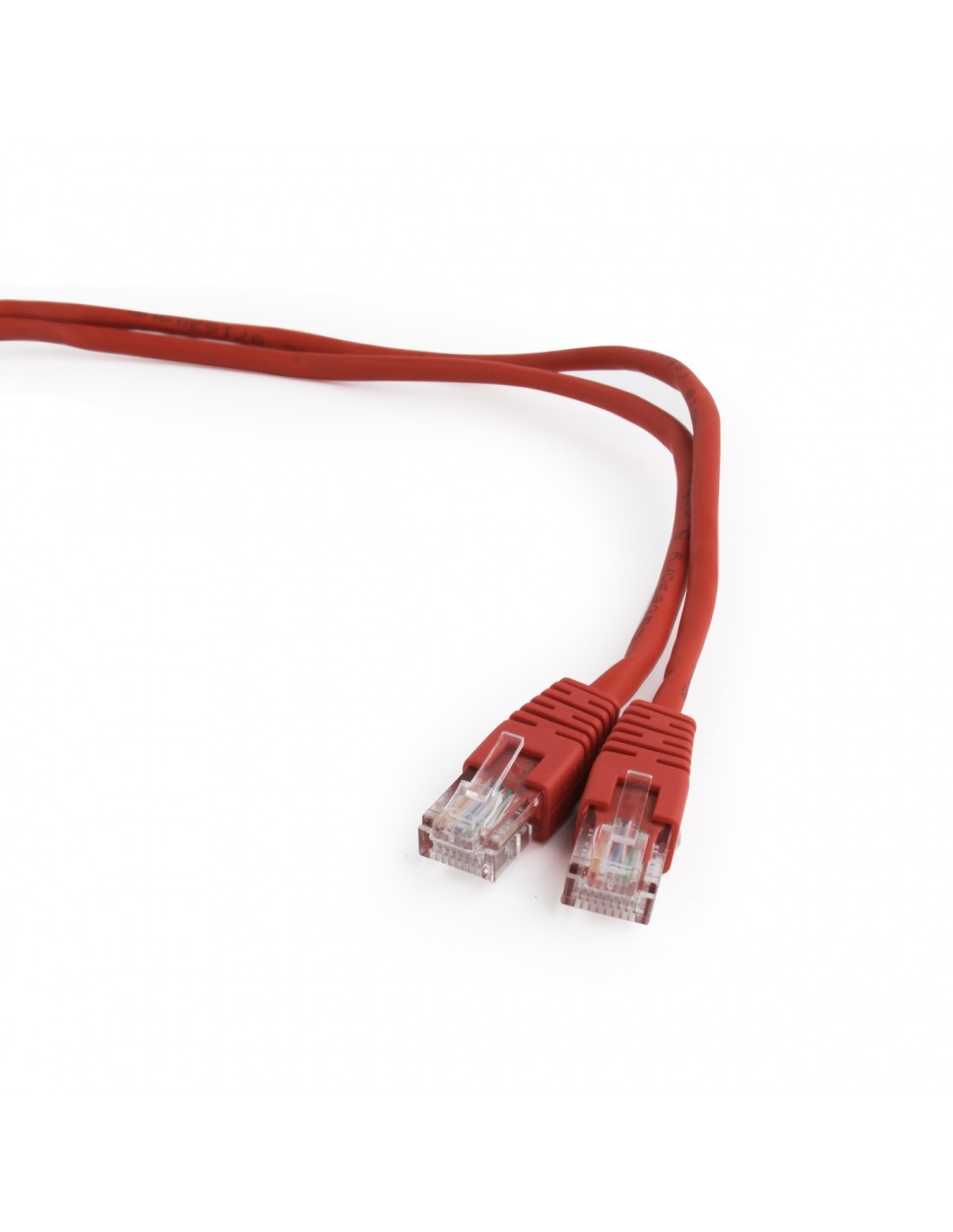 LATIGUILLO GEMBIRD UTP CAT 5E 0.5METROS ROJO PP12-0.5M/R