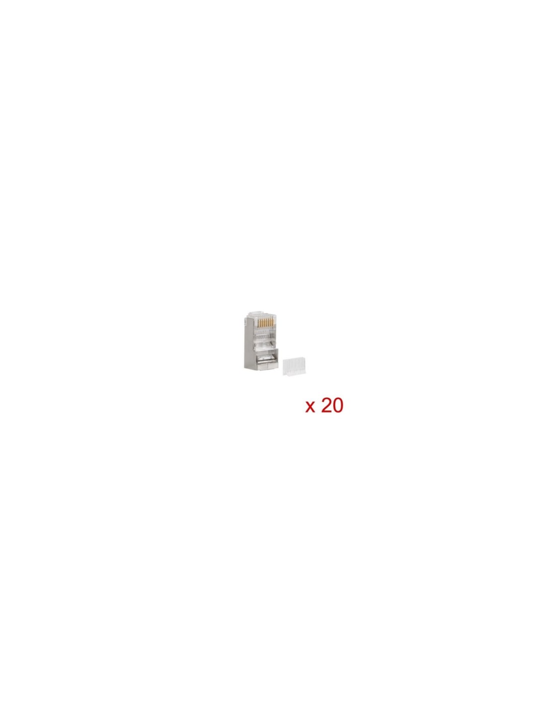 CONECTOR LANBERG RJ45 CAT 6 FTP 20 UNIDADES PLS-6020
