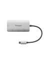 Hub targus interfaz Usb-C a 2puertos Usb-A 2puertos Usb-C Plata ACH228EU