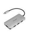 Hub targus 4 puertos interfaz usb 3.2 Gen 1 tipo-C 5000 Mbit/s plata ACH226EU