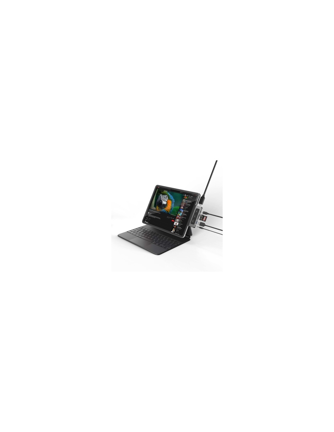 HYPER HD449 hub de interfaz 625 Mbit/s Gris