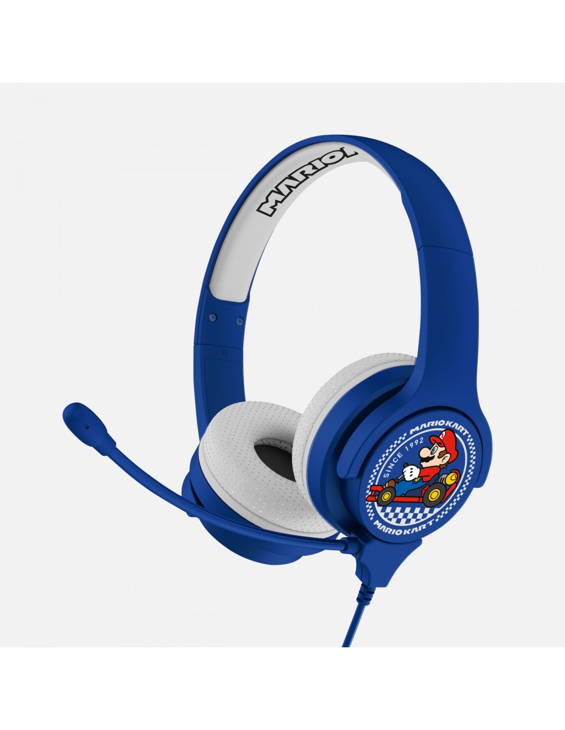 OTL Technologies Super Mario Nintendo Mariokart Auriculares Alámbrico Diadema Juego Azul, Blanco