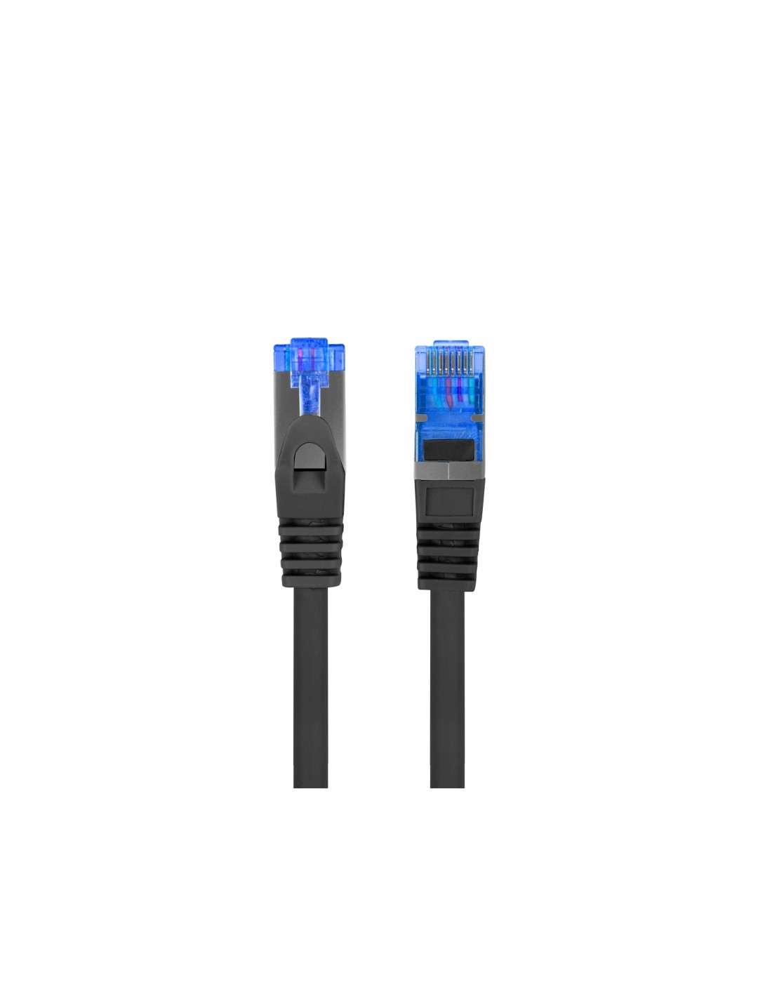 Lanberg PCF6A-10CC-0025-BK cable de red Negro 0,25 m Cat6a S/FTP (S-STP)