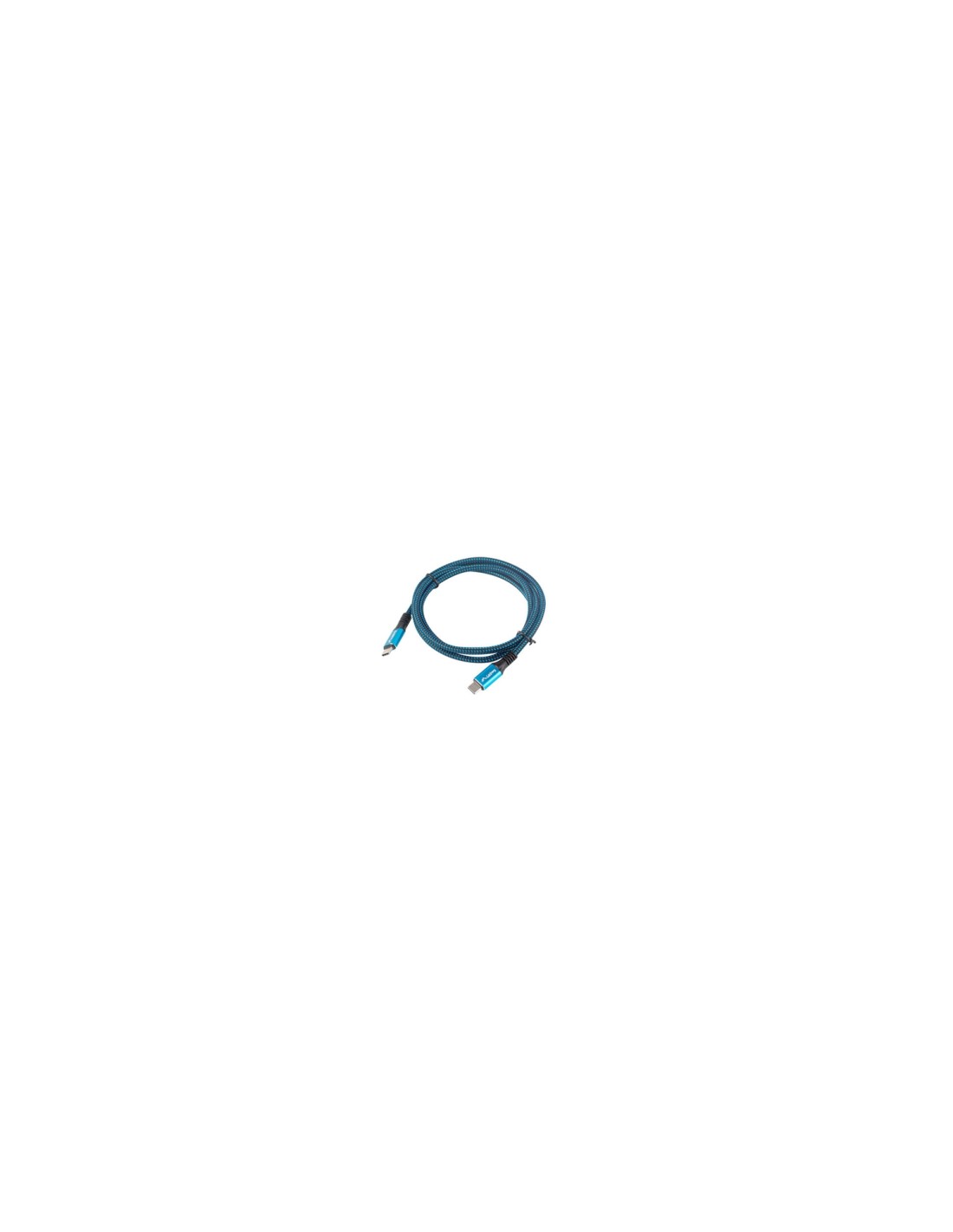 Lanberg CA-CMCM-45CU-0012-BK cable USB 0,12 m USB4 Gen 2x2 USB C Negro, Azul