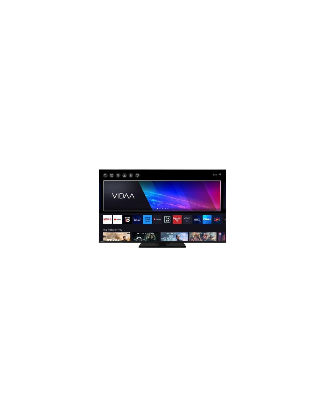 Toshiba 55QV3463DG Televisor 139,7 cm (55") 4K Ultra HD Smart TV Wifi Negro 250 cd / m²