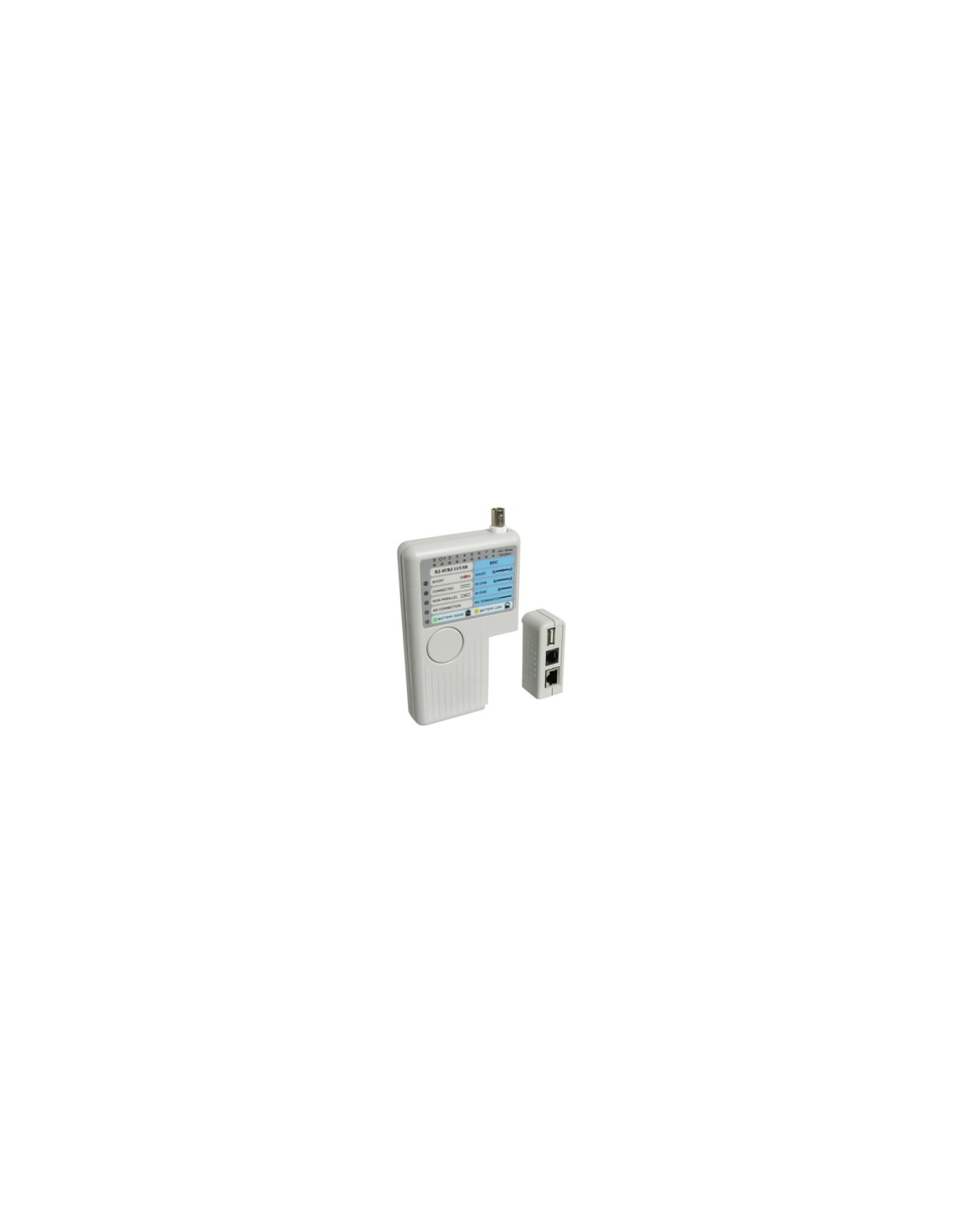 Tester probador de cables wp Rj11 Rj12 Rj45 bcn usb blanco WPC-TST-002