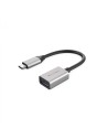 HYPER HD425D-GL cable USB 0,0176 m USB 3.2 Gen 2 (3.1 Gen 2) USB C USB A Negro, Plata