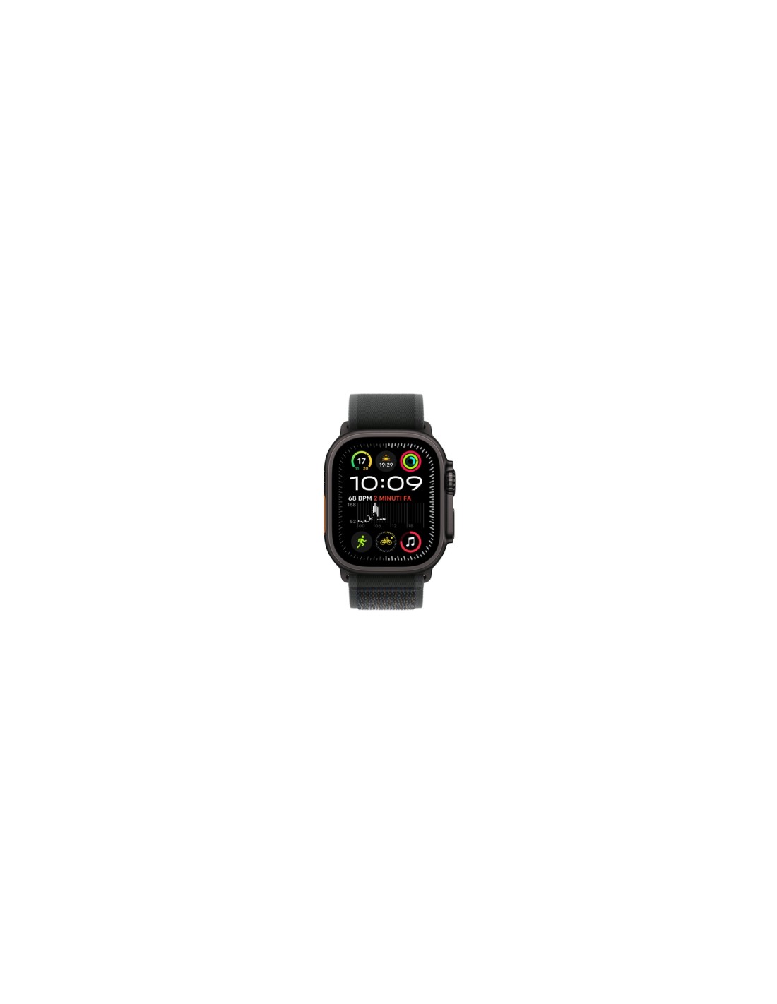 Apple Watch Ultra 2 OLED 49 mm Digital 410 x 502 Pixeles Pantalla táctil 4G Negro Wifi GPS (satélite)