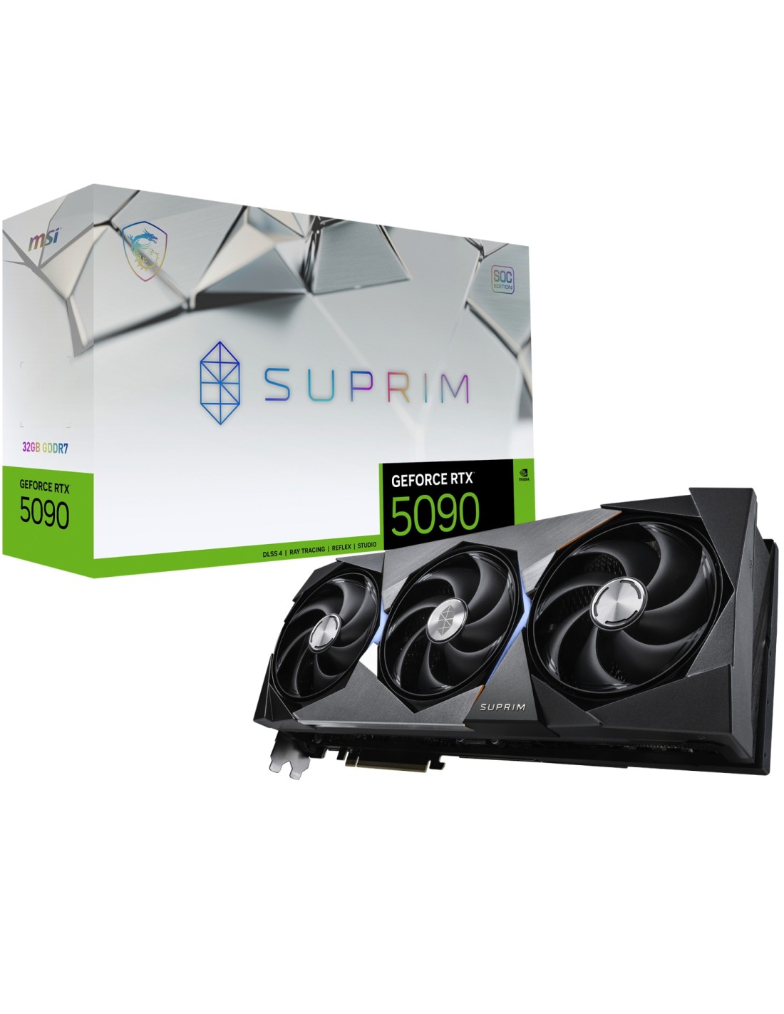 MSI SUPRIM GEFORCE RTX 5090 32G SOC tarjeta gráfica NVIDIA 32 GB GDDR7