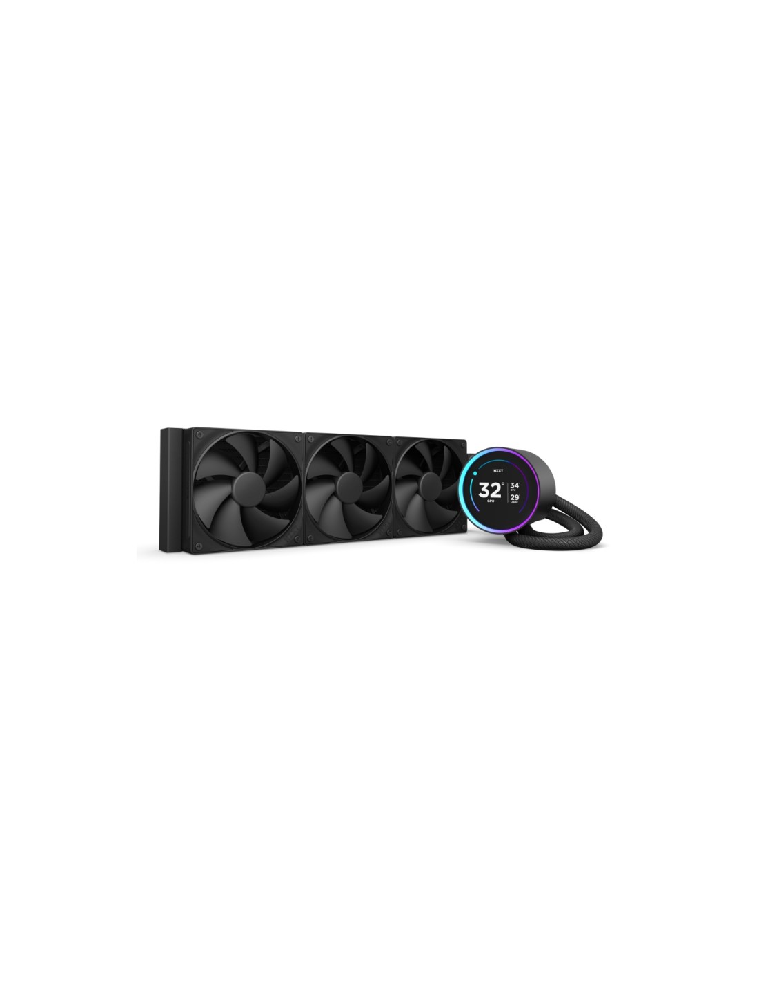 NZXT Kraken Elite 360 Procesador Sistema de refrigeración líquida todo en uno 12 cm Negro 1 pieza(s)