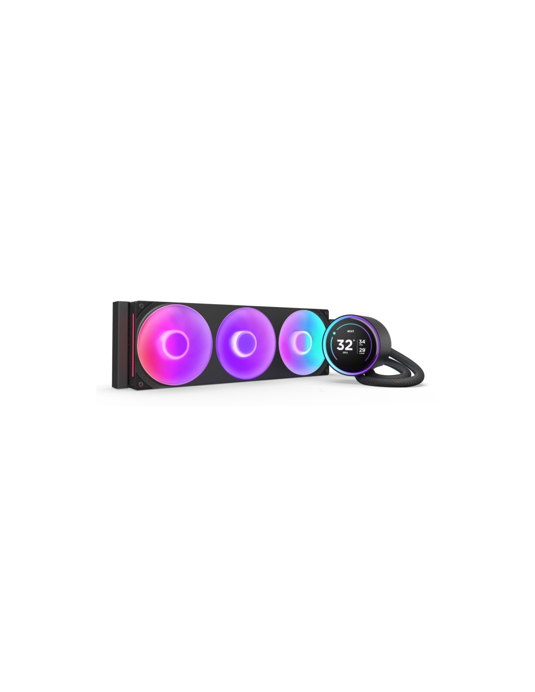 NZXT Kraken Elite 360 RGB Procesador Sistema de refrigeración líquida todo en uno 12 cm Negro 1 pieza(s)