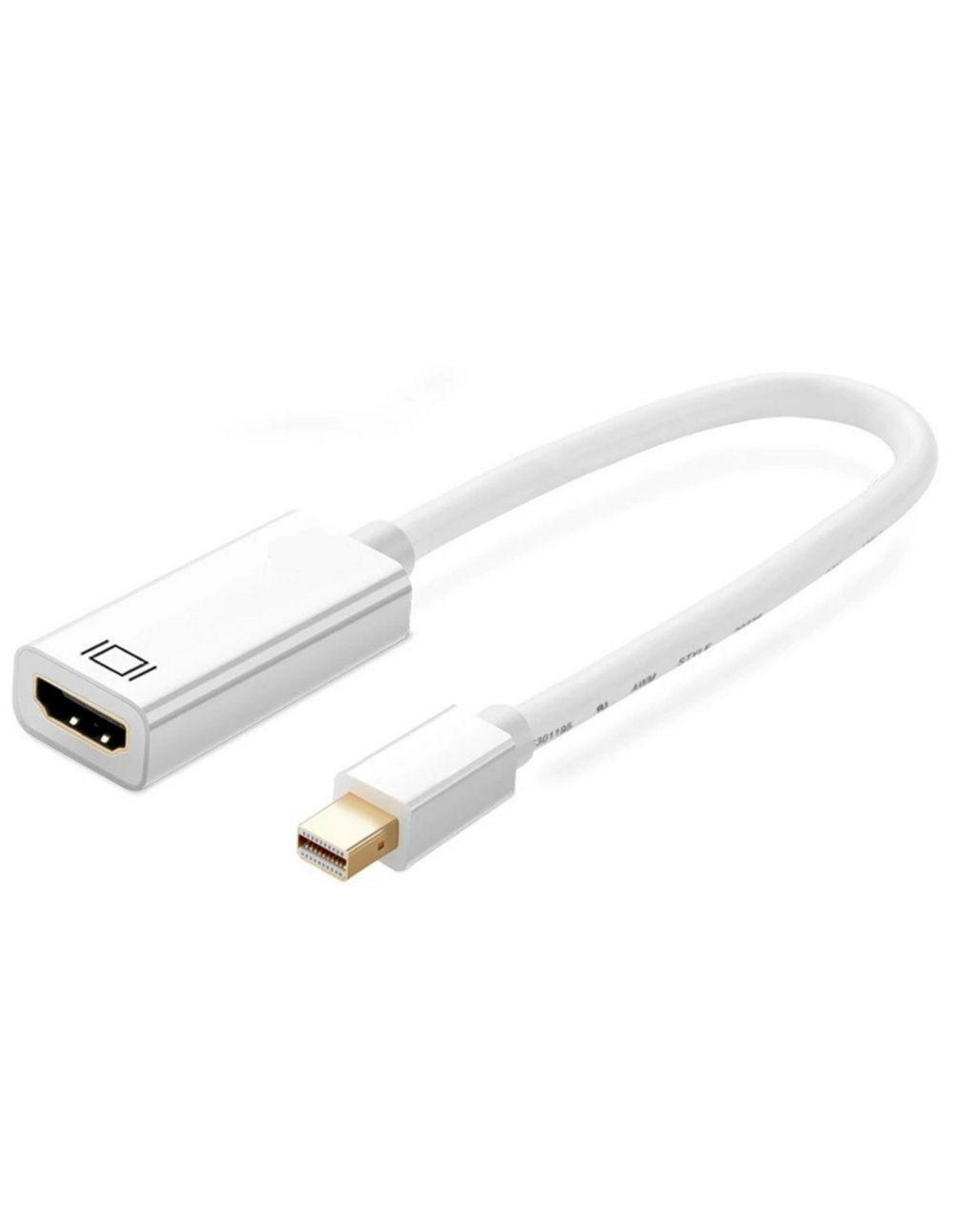 Ewent EC1458 adaptador de cable de vÍ­deo 0,15 m Mini DisplayPort HDMI tipo A (Estándar) Blanco