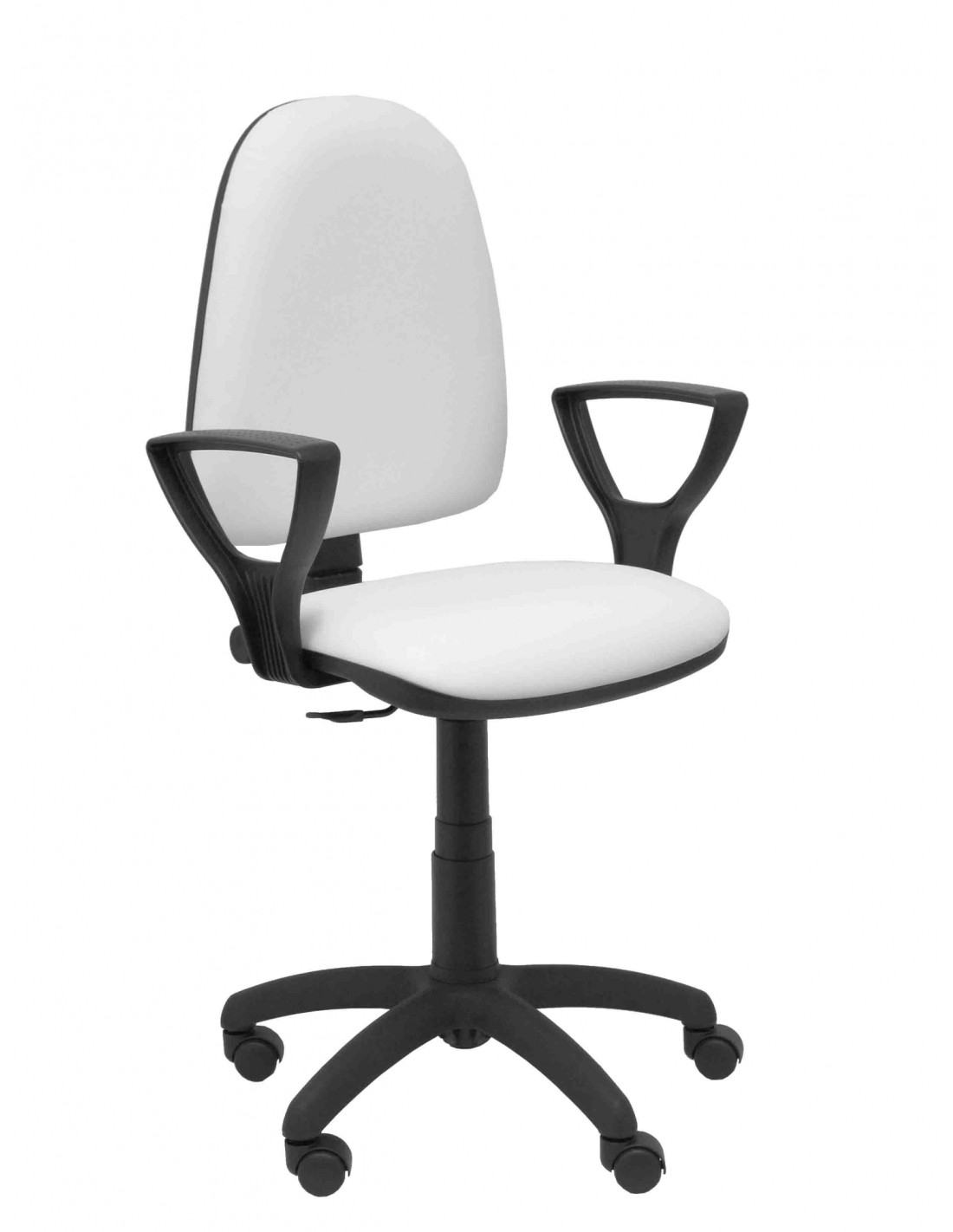 Piqueras y Crespo Silla Ayna similpiel blanco con brazos